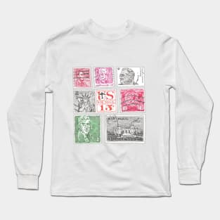 American Stamps Long Sleeve T-Shirt